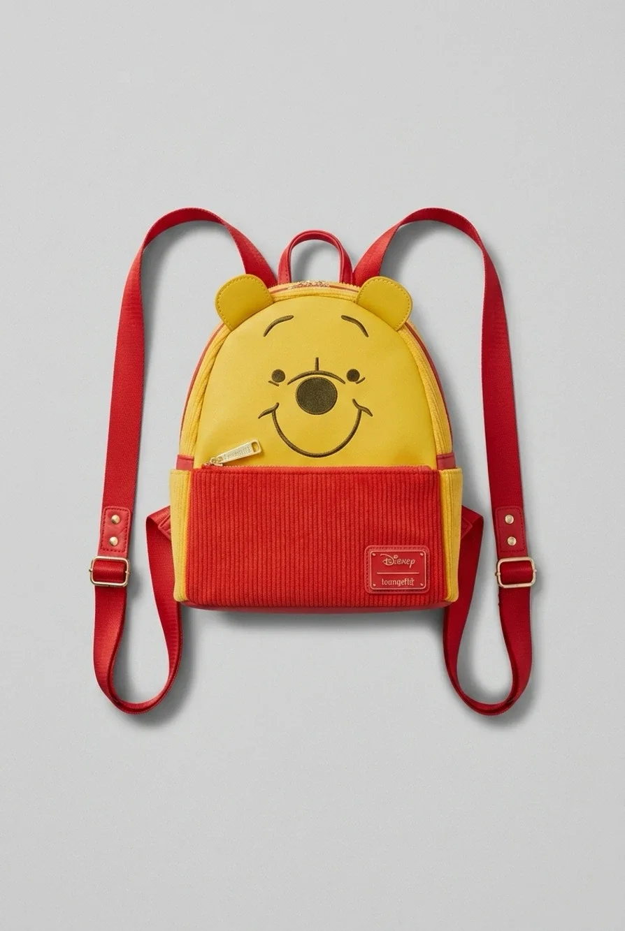 Loungefly Disney Winnie the Pooh Figural Corduroy Mini Backpack